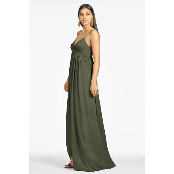 SACHIN + BABI - NWT- JESSICA GOWN-EMPIRE WAIST SEAM- MOSS GREEN SZ:14 RET$285 - Picture 3 of 5
